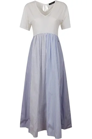 Max Mara Femme, Robes, Blanc, Taille: 38 FR Robe Élégante pour Toute Occasion