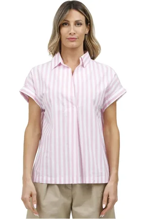 Aspesi Femme, Blouses et Chemises, Rose, Taille: 38 FR Chemise à manches courtes