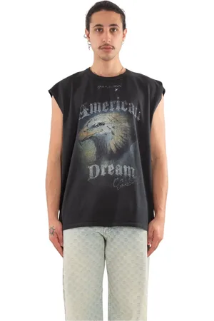 MISBHV Homme, Tops, Noir, Taille: L Débardeur Muscle American Dream Noir