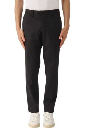 PT Torino Homme, Pantalons, Noir, Taille: W30 Rebel Fit Taille Élastique Pantalon Noir