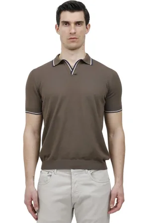 Gran Sasso Homme, Tops, Brun, Taille: XL Polo Tennis Skipper