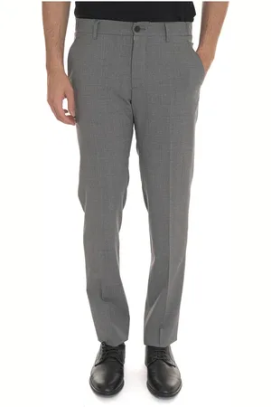 Berwich Homme, Pantalons, Gris, Taille: 2XL Pantalon Slim Fit pour Homme