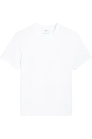 Ami Homme, Tops, Blanc, Taille: S T-shirt Blanc Col Rond Monogramme