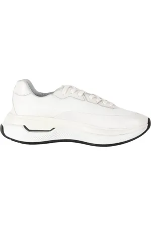 HUGO BOSS Homme, Chaussures, Blanc, Taille: 43 EU Baskets en Cuir avec Semelle en Caoutchouc