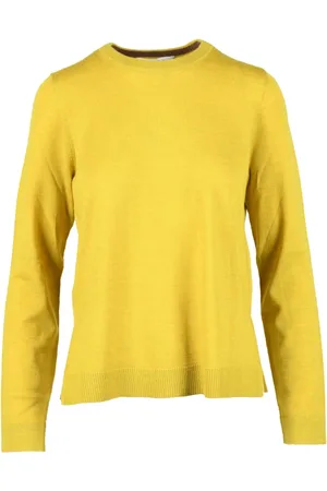 Maliparmi Femme, Pulls, Jaune, Taille: 38 FR Pull en Laine