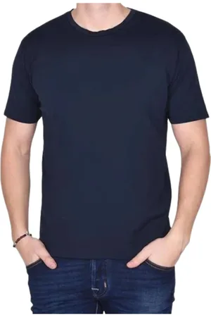Daniele Fiesoli Homme, Tops, Bleu, Taille: L T-shirt et Polo en Coton Bleu