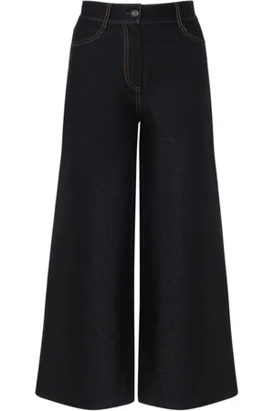 Max Mara Femme, Pantalons, Bleu, Taille: 40 FR Jean Large Bleu