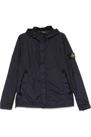 Stone Island Homme, Vestes, Bleu, Taille: XL Veste Coupe-Vent Athlétique