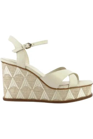 CARRANO Femme, Chaussures, , Taille: 38 EU Sandales compensées en cuir