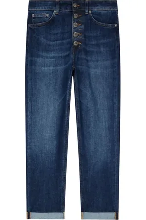 Dondup Femme, Jeans, Bleu, Taille: W30 Jean bleu coupe large longueur cheville