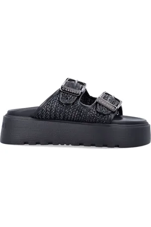 Casadei Femme, Chaussures, Noir, Taille: 38 EU Sandales Slide Chic pour Femmes