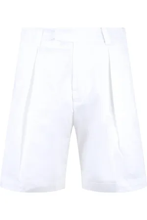 LOW BRAND Homme, Shorts, Blanc, Taille: W34 Shorts Bermuda en coton stretch
