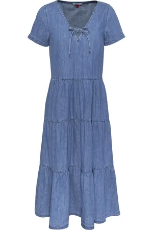 Tommy Hilfiger Femme, Robes, Bleu, Taille: 36 FR Robes Bleues Vestiti