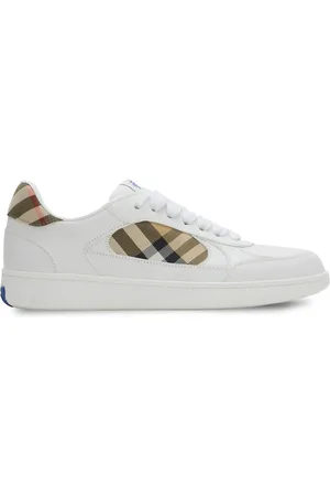 Burberry Homme, Chaussures, Blanc, Taille: 43 EU Baskets Vintage Check