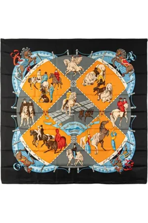 Hermès Femme, Pre-owned, Multicolore, Taille: ONE Size Pre-owned Soie foulards
