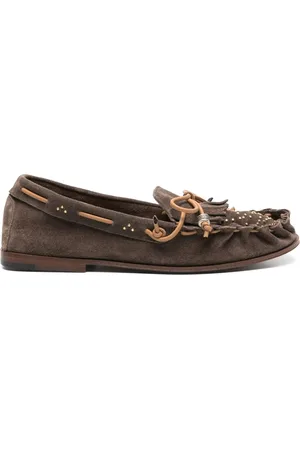 HENDERSON BARACCO Femme, Chaussures, Brun, Taille: 40 EU Salina Suede Mocassins