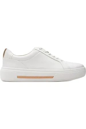 Clarks Femme, Chaussures, Blanc, Taille: 40 EU Baskets blanches pour femmes - Hollyhock Walk