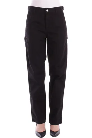Carhartt Femme, Pantalons, Noir, Taille: W24 Pantalon en coton avec fermeture éclair
