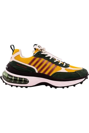 Dsquared2 Homme, Chaussures, Multicolore, Taille: 42 EU Baskets Neon Bubble, Vert/Jaune