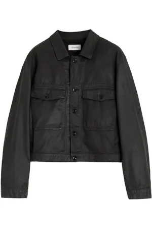 LEMAIRE Homme, Vestes, Noir, Taille: M Veste Trucker en Denim Classique