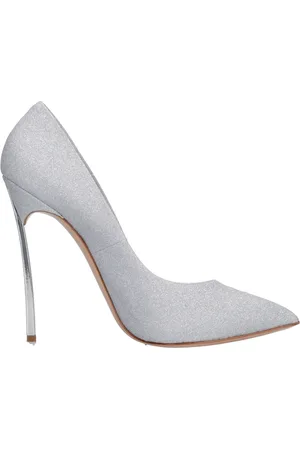 Casadei Femme, Chaussures, Gris, Taille: 38 EU Avec talon Argent