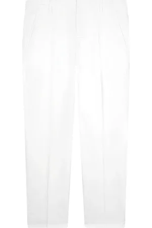 Dondup Homme, Pantalons, Blanc, Taille: W32 Pantalon Court Blanc en Coton Alfredo