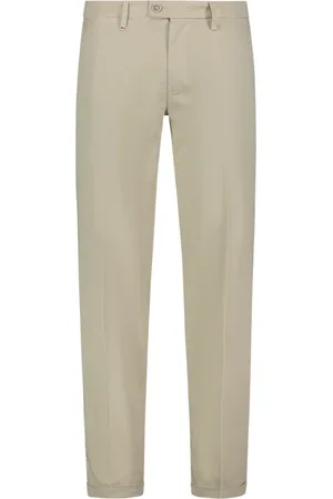 RE-HASH Homme, Pantalons, Vert, Taille: W33 Chinos Homme avec Ourlet Relevé