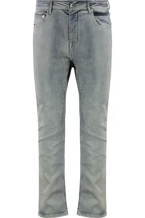 Rick Owens Homme, Jeans, Bleu, Taille: W30 Jean en coton stretch avec rivets en métal