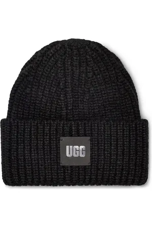UGG Femme, Accessoires, Noir, Taille: ONE Size Chunky Rib Beanie