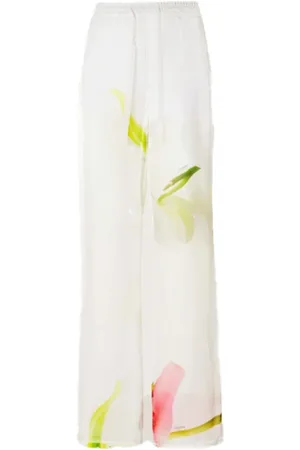 GENNY Femme, Pantalons, Multicolore, Taille: 36 FR Pantalon Style Palazzo à Cordon