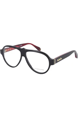Christian Louboutin Unisex, Accessoires, Noir, Taille: L Lunettes Aviateur en Noir Brillant