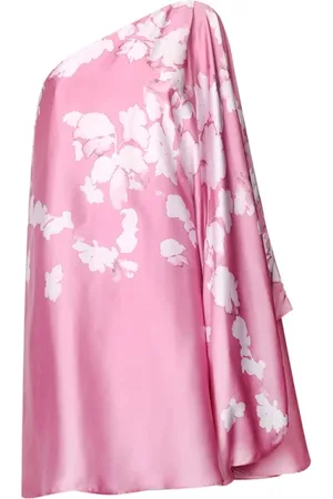 Liu Jo Femme, Robes, Rose, Taille: 36 FR Robe Rose Florale Une Épaule