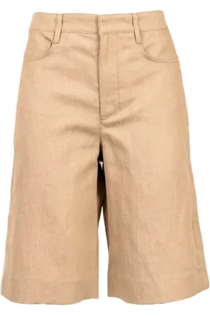 Max Mara Femme, Shorts, , Taille: 36 FR Bermuda Twill Coton Lin Pantalon