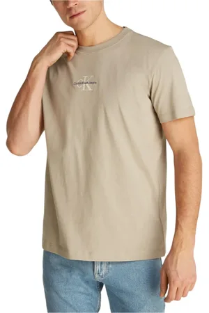 Calvin Klein Homme, Tops, , Taille: L T-shirt Col Rond en Coton