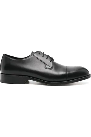 HUGO BOSS Homme, Chaussures, Noir, Taille: 45 EU Derby en Cuir Classique