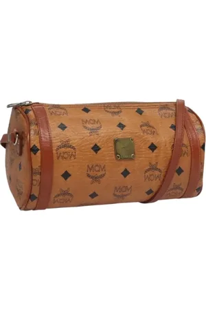 MCM Femme, Pre-owned, Brun, Taille: ONE Size Pre-owned Cuir sacs-ports-paule