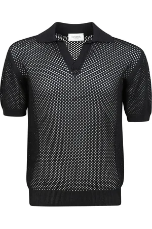 LANEUS Homme, Tops, Noir, Taille: M Polo en Maille