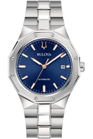BULOVA Femme, Accessoires, Bleu, Taille: ONE Size 96B463 - Octogone Automatique
