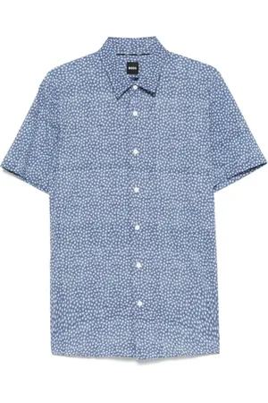 HUGO BOSS Homme, Chemises, Bleu, Taille: M Chemise à imprimé floral