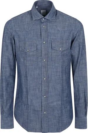 ELEVENTY Homme, Chemises, Bleu, Taille: M Chemise en coton élégante pour homme