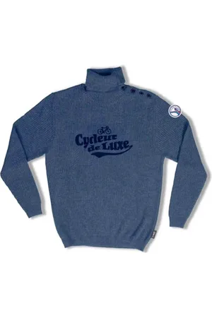Cycleur de luxe Homme, Pulls, Bleu, Taille: L Chandail