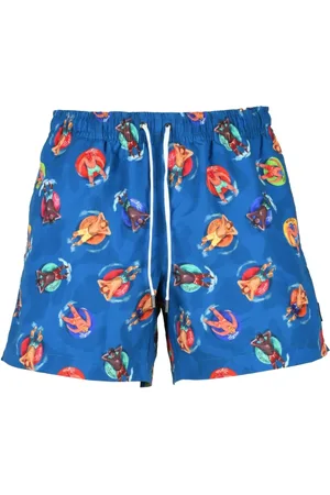 Ermenegildo Zegna Homme, Maillots de bain, Bleu, Taille: M Boxer Mare Short de Bain Polyester