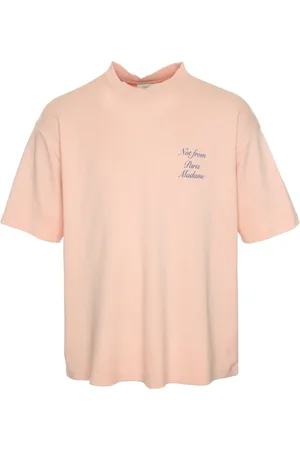 Drôle de Monsieur Homme, Tops, Rose, Taille: L T-shirt Col Rond Manches Courtes