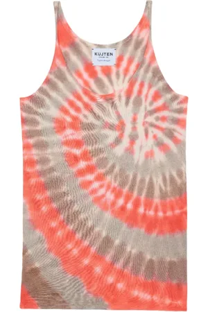 KUJTEN Femme, Tops, Multicolore, Taille: 38 FR Débardeur en soie et cachemire