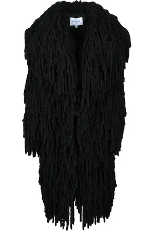 Alaïa Femme, Vestes, Noir, Taille: 38 FR Faux Fur Shearling Vestes