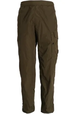 C.P. Company Homme, Pantalons, Vert, Taille: XL Pantalon en coton décontracté