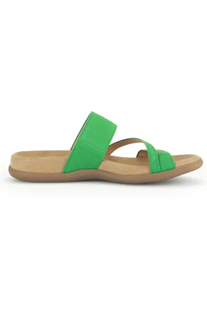 Gabor Femme, Chaussures, Vert, Taille: 36 EU Sandale Verte pour Femme - Modèle Estival Élégant