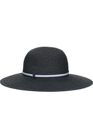 Borsalino Femme, Accessoires, Bleu, Taille: S Chapeau en Papier Tressé