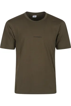 C.P. Company Homme, Tops, Vert, Taille: M T-shirt Logo Jersey
