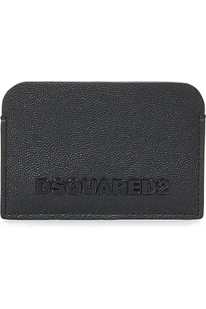 Dsquared2 Homme, Accessoires, Noir, Taille: ONE Size Porte-cartes en cuir noir